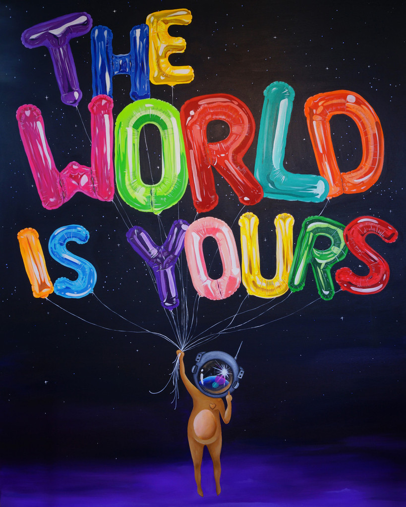 sue tsai world is yours painting