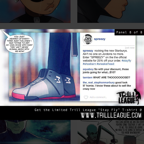 trill league black comic DC comic parody