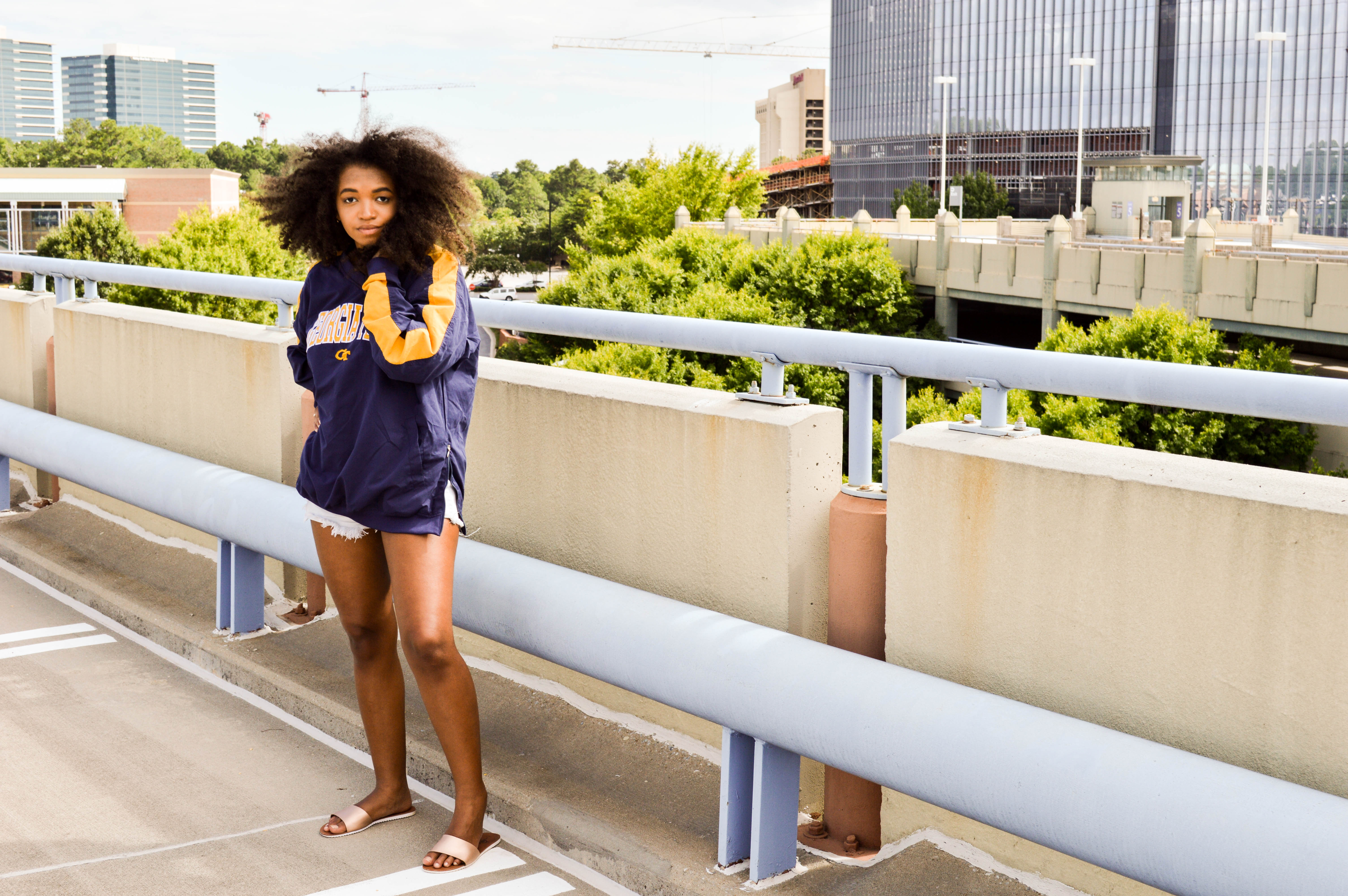 taylor augusta georgia tech windbreaker fashion look style