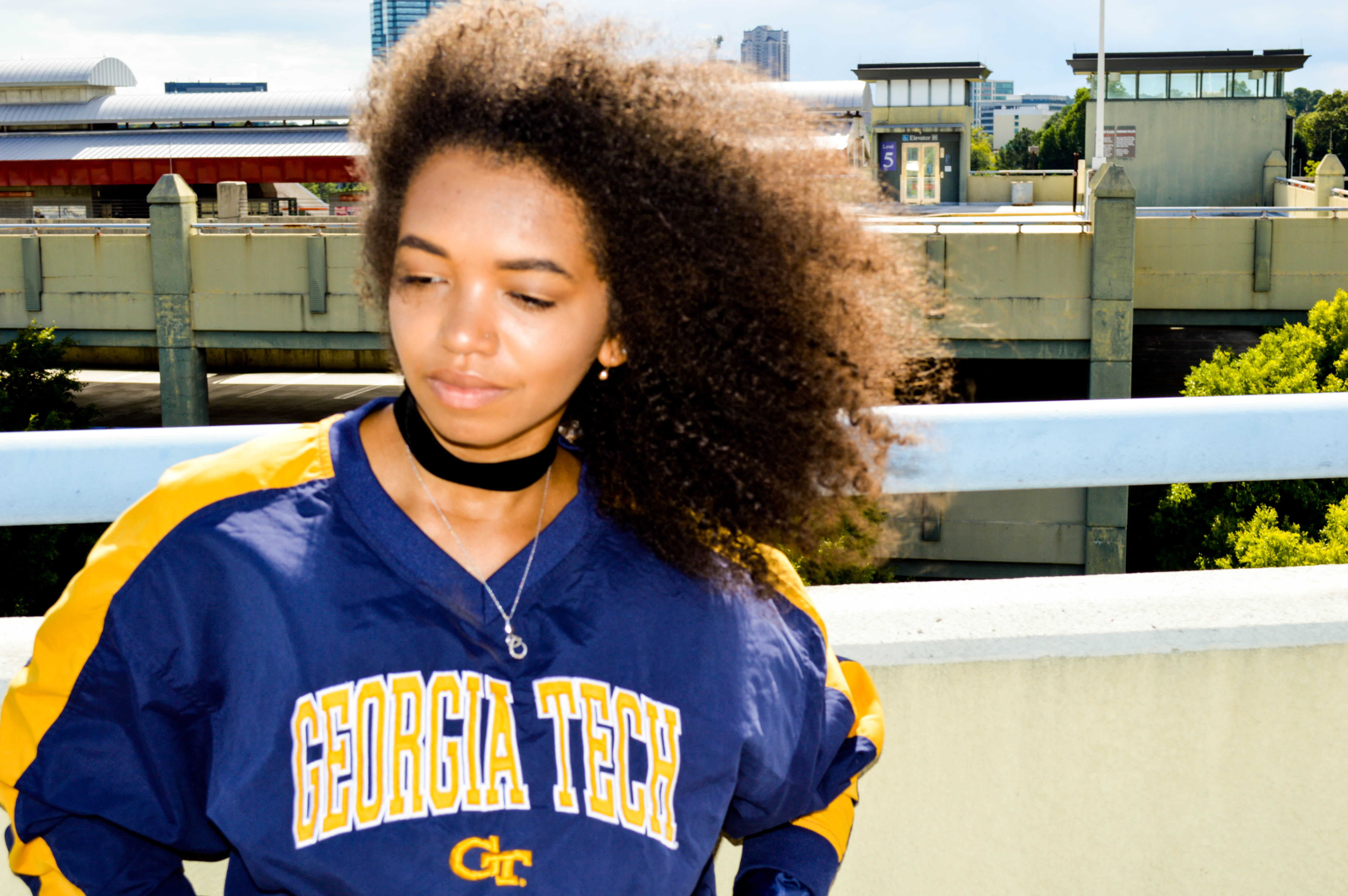 taylor augusta georgia tech windbreaker fashion look style