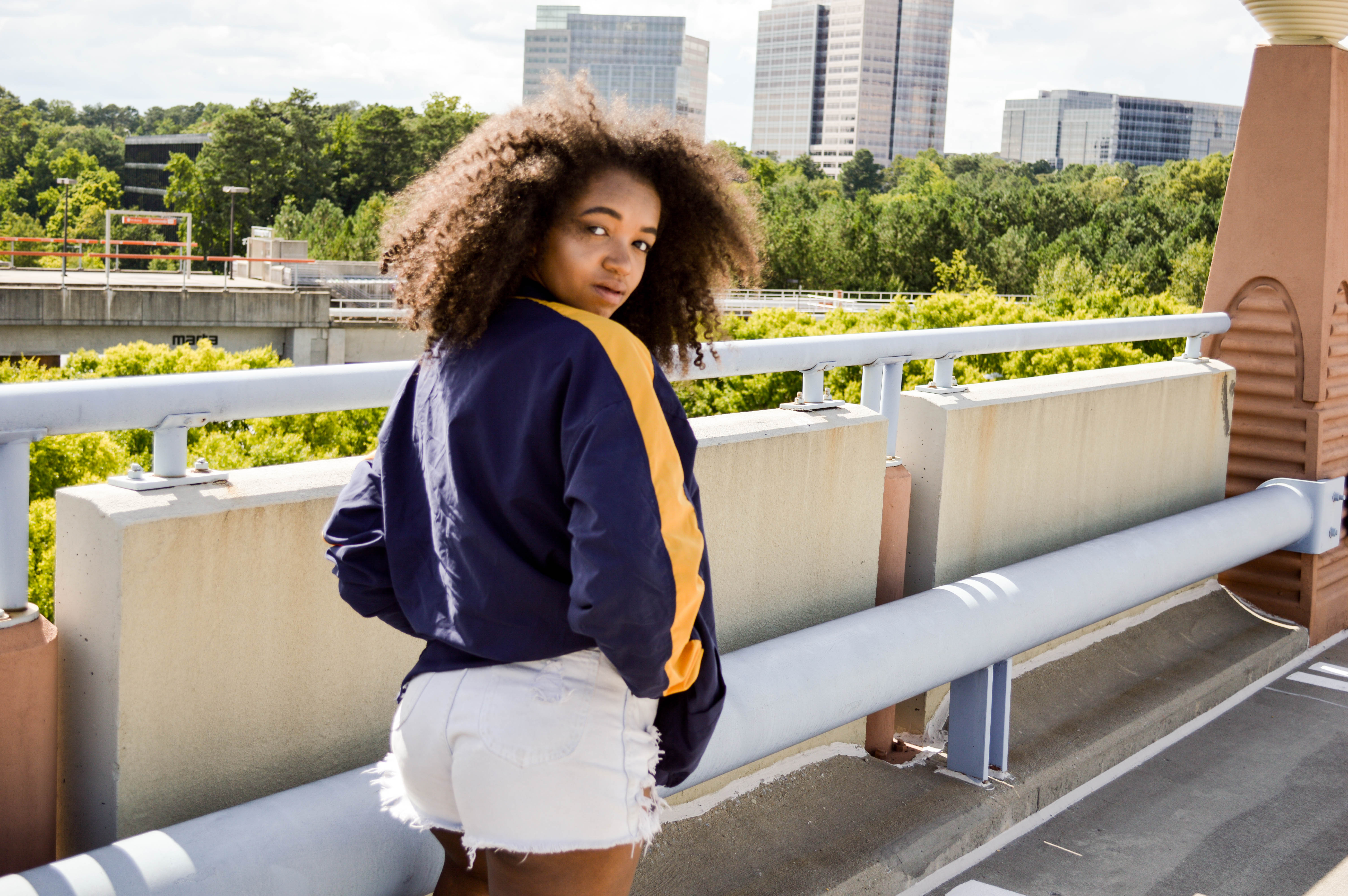 taylor augusta georgia tech windbreaker fashion look style