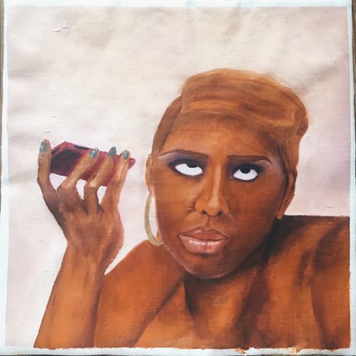 Oil on canvas, 14"x14"